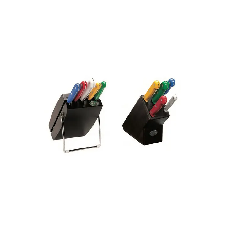 Facas com Suporte cabos coloridos